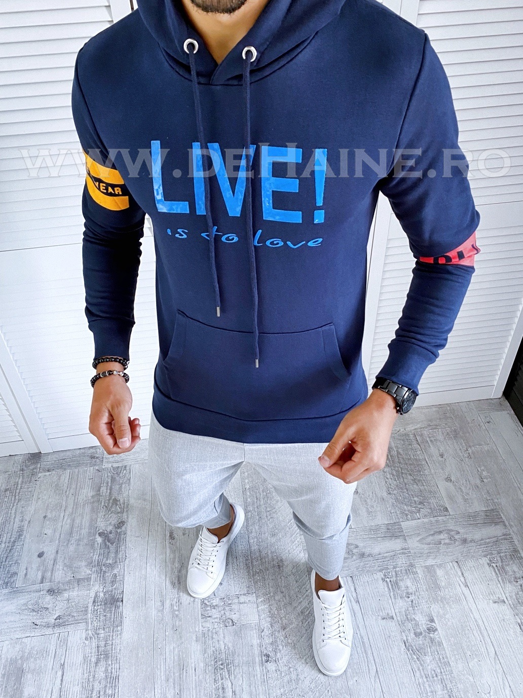 Hanorac barbati bleumarin slim fit 2699 7-1